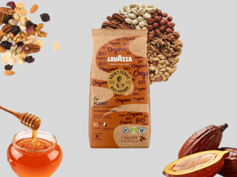 Café Grains cacao, miel et fruits sec Encas Service à Sète