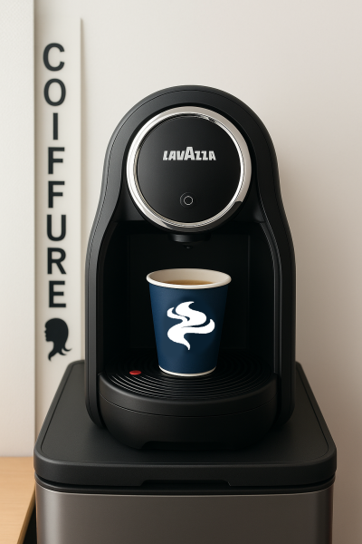 Installation de deux machines à café capsules premium pour le salon Magic Coiffure situé à Sète